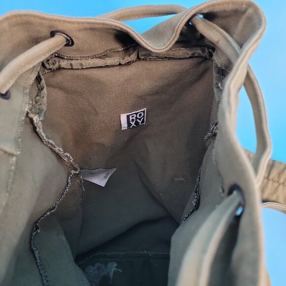 🏄‍♀️ Vintage Roxy Canvas + Flannel Backpack - Picture 11 of 13